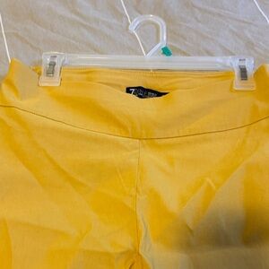 Yellow High-Waisted Pants